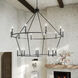 Carrick 18 Light Black Chandelier Ceiling Light, 2 Tier Large